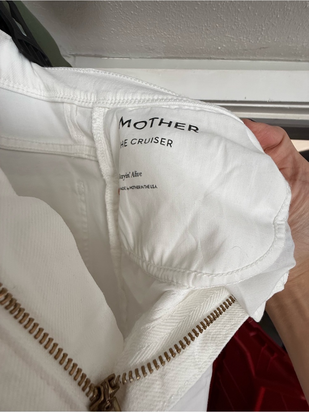 Mother The Cruiser Women's White Flare Jeans sz 31 - Picture 5 of 9